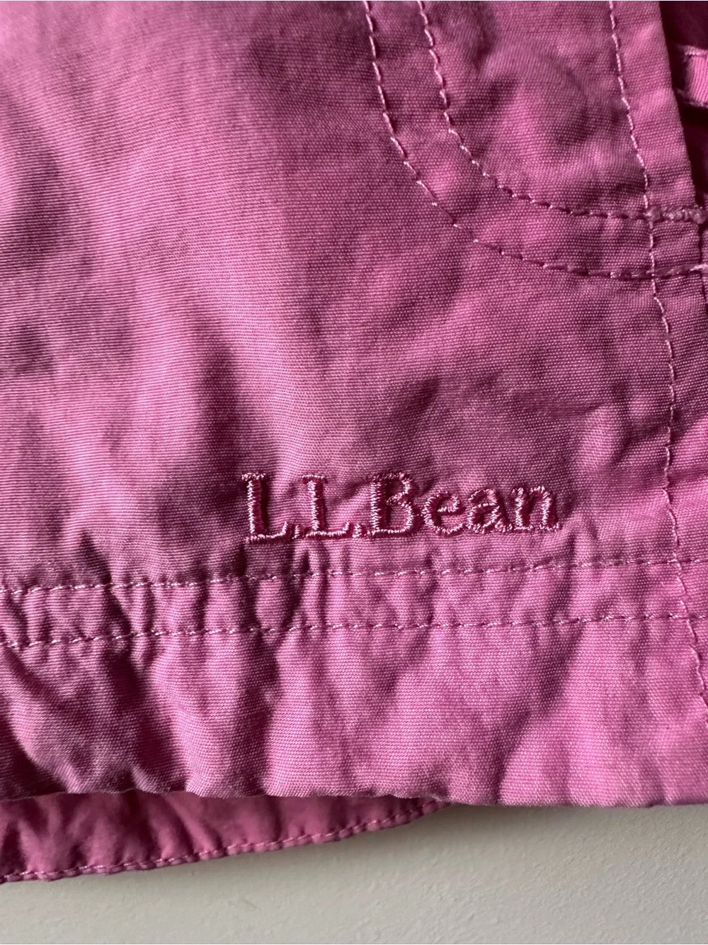 L. L. Bean Pink Nylon Full Zip Jacket Lightweight 4T